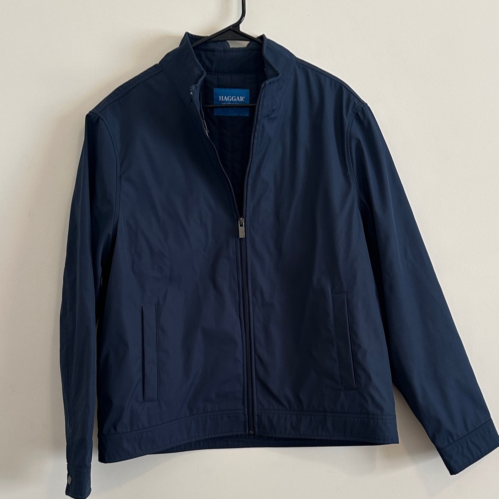 Haggar Men's Deep Blue Windbreaker
